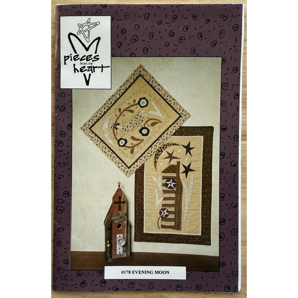Pieces From My Heart Evening Moon Wall Quilts Pattern Designed By Sandy‎ Gervais